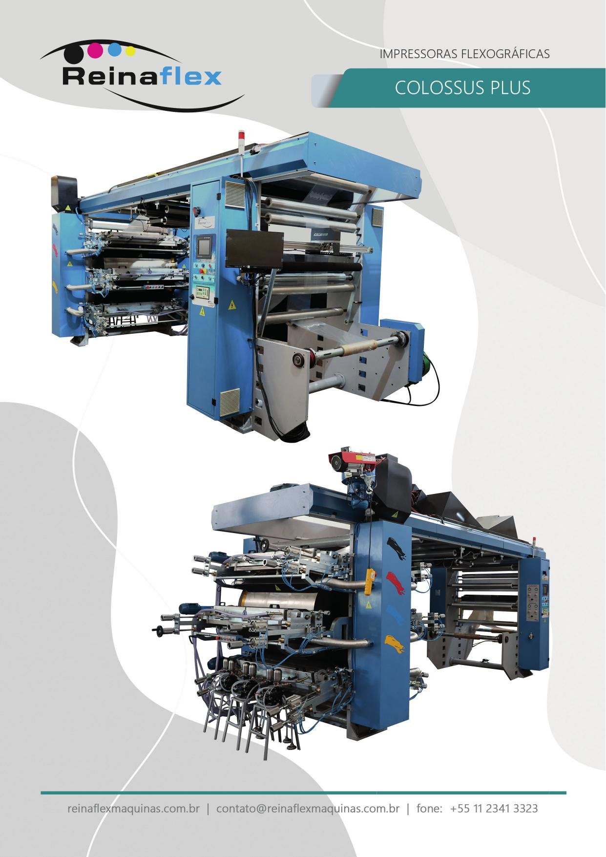 COLOSSUS PLUS — Frente e verso da impressora